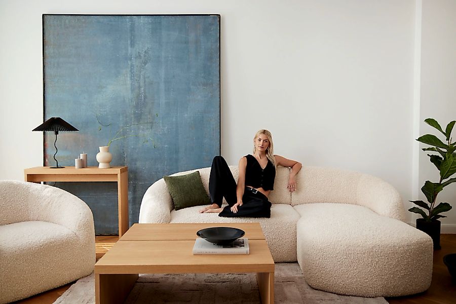 LeGer Home by Lena Gercke Ecksofa "L-Form, Designersofa, organische Form, M günstig online kaufen