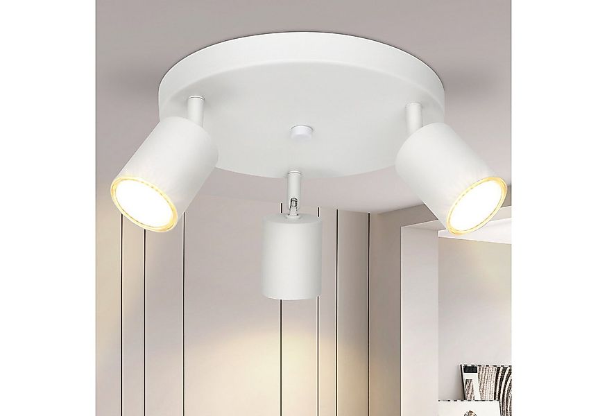 Nettlife LED Deckenstrahler 2/3/4 Flammig GU10 Weiß Deckenspot Wohnzimmer M günstig online kaufen
