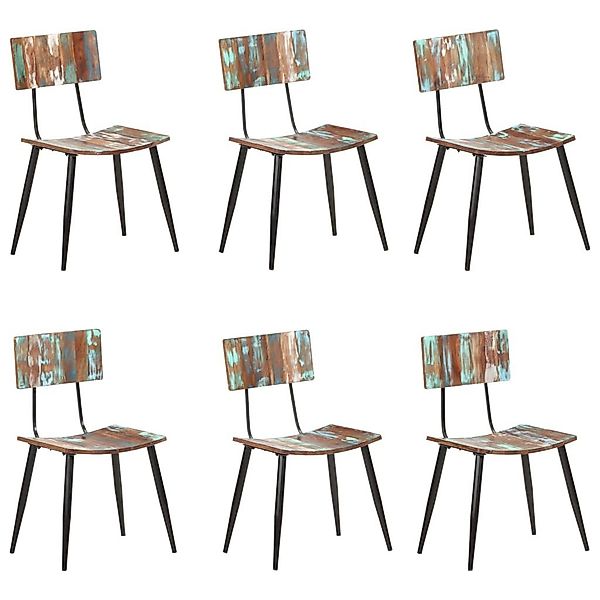 vidaXL Esszimmerstuhl Esszimmerstühle 6 Stk. Altholz günstig online kaufen