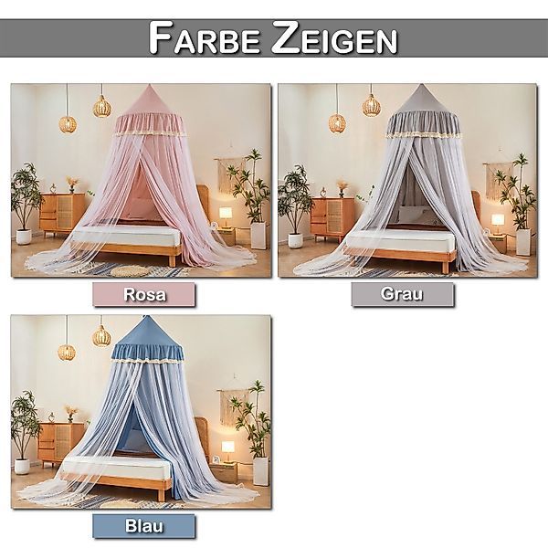 Jibenhome Moskitonetz Betthimmel Baby Bett Baldachin günstig online kaufen