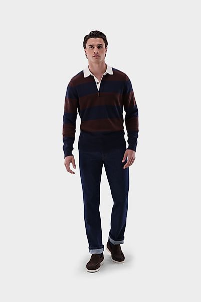 Rugbyshirt gestrickt mit Kaschmir günstig online kaufen