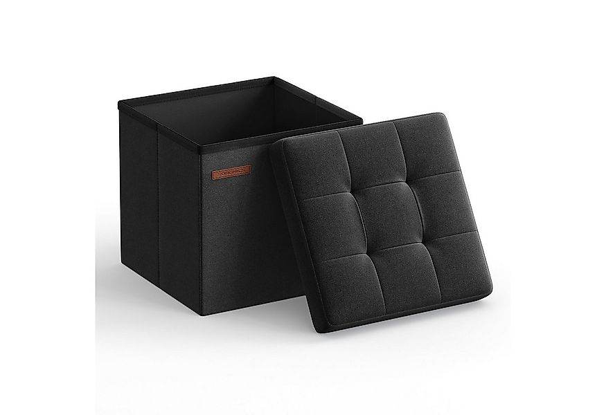 SONGMICS Sitzhocker (1 St), mit Stauraum faltbarer Hocker Sitzwürfel 30x30x günstig online kaufen