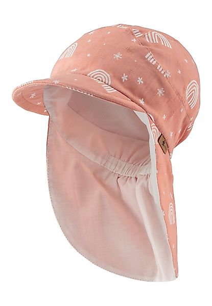 Sterntaler® Schlupfmütze Schirmmütze mit Nackenschutz Regenbogen günstig online kaufen