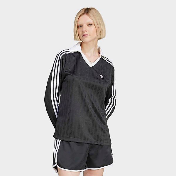 adidas Originals Poloshirt "ADICOLOR FOOTBALL JACQUARD V-NECK LONG SLEEVE" günstig online kaufen