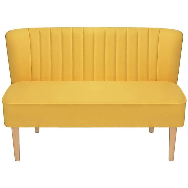 vidaXL Sofa Stoff 117 x 55,5 x 77 cm Gelb günstig online kaufen