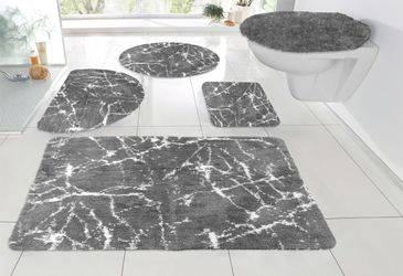 my home Badematte "Marble" Höhe 15 mm rutschhemmend beschichtet fußbodenhei günstig online kaufen