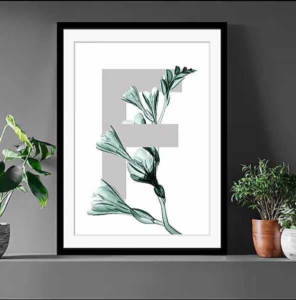 queence Bild »F-Flower« Buchstaben   Pflanzen   Pflanzenbilder günstig online kaufen