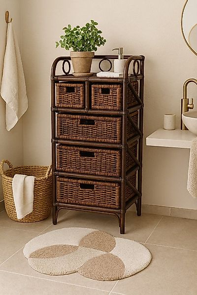 moebel-direkt-online Regal Rattanregal in drei Größen, handgeflochten, Hand günstig online kaufen