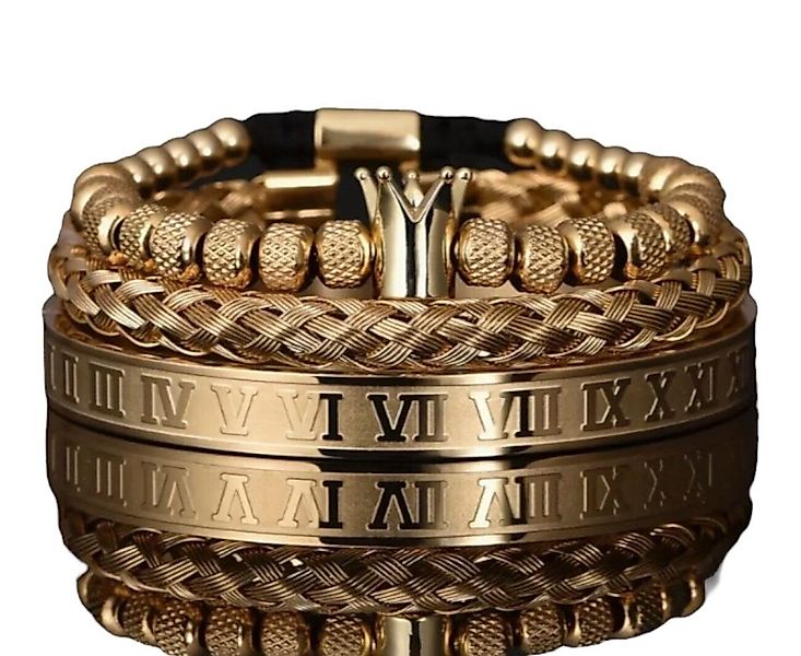 Lale Collection® Armband Set Herren Armband-Set-Edelstahl günstig online kaufen