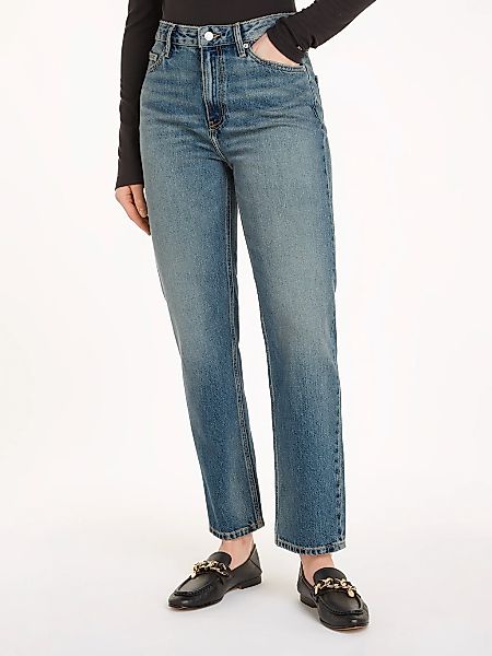 Tommy Hilfiger Straight-Jeans "CLASSIC STRAIGHT HW A TWIST BETH" mit Tommy günstig online kaufen