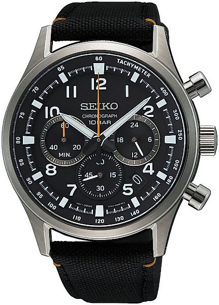 Seiko Chronograph SSB449P1, Quarzuhr, Armbanduhr, Herrenuhr, Nylonarmband, günstig online kaufen
