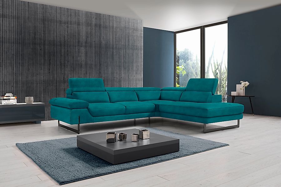 Egoitaliano Ecksofa "Queenie, extravagantes Sofa mit erstklassigem Sitzkomf günstig online kaufen