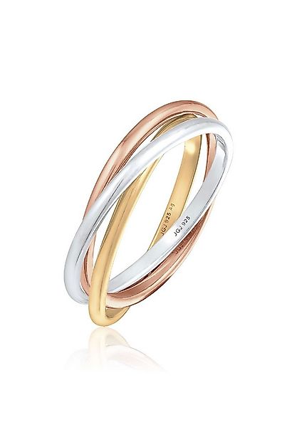 Elli Fingerring Wickelring Trio Trini Basic 925 Silber günstig online kaufen