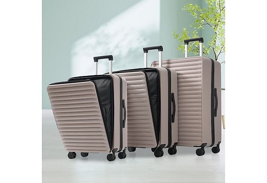 REDOM Trolleyset Gepäckset 3-teilig, Front-Öffnungs-Design(M&L), 4 Rollen, günstig online kaufen