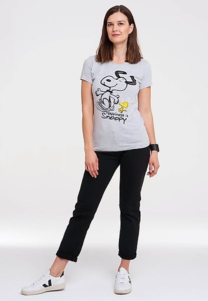LOGOSHIRT T-Shirt "Snoopy & Woodstock Happiness", Print günstig online kaufen