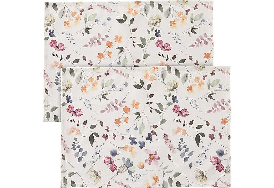 REDBEST Platzset Tischset 2er-Pack, Baumwolle Blumen günstig online kaufen