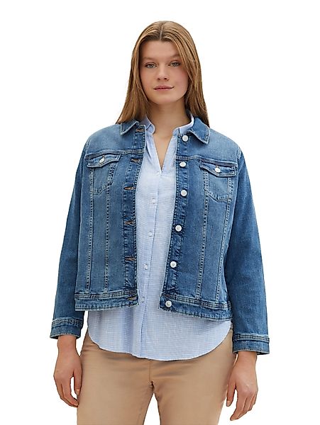 TOM TAILOR PLUS Jeansjacke mit Knopfleiste günstig online kaufen