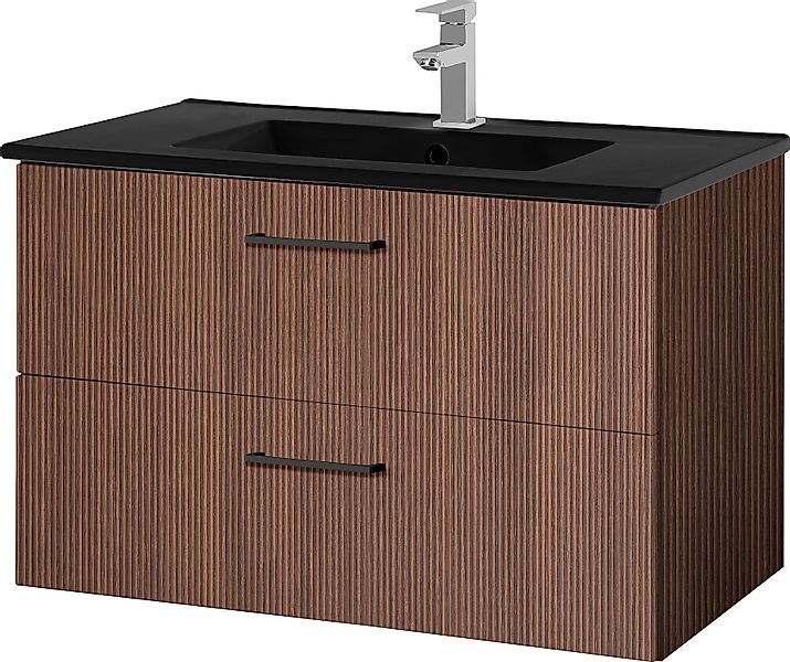 welltime Waschtisch Trento Badezimmerschrank mit Becken günstig online kaufen