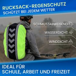 FLEXEO Rucksack-Regenschutz mit Reflexstreifen 40-55 Liter günstig online kaufen