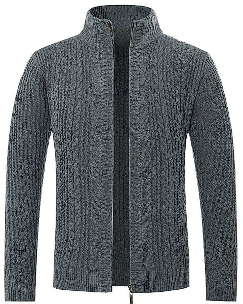 Allthemen Cardigan Herren Strickjacke mit Reißverschluss günstig online kaufen