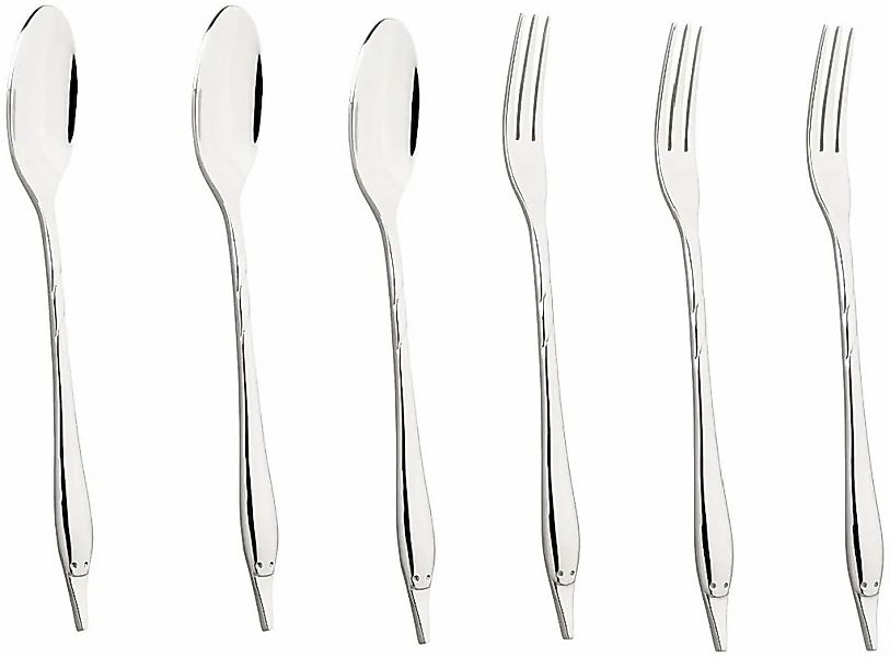 Mulex Besteck-Set "Mini Besteck bestehend aus 3x Löffeln und 3x Gabeln, hoc günstig online kaufen