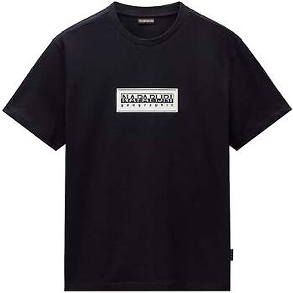 Napapijri  T-Shirts & Poloshirts S Box Logo T-Shirt Black günstig online kaufen