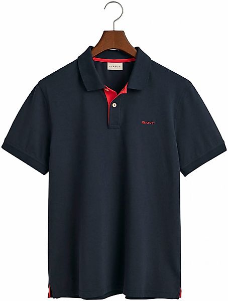 Gant Poloshirt "REG CONTRAST PIQUE SS RUGGER", mit kontrastfarbenen Einsätz günstig online kaufen