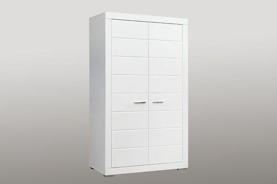 Kleiderschrank Weiß 116 cm breit Snow günstig online kaufen