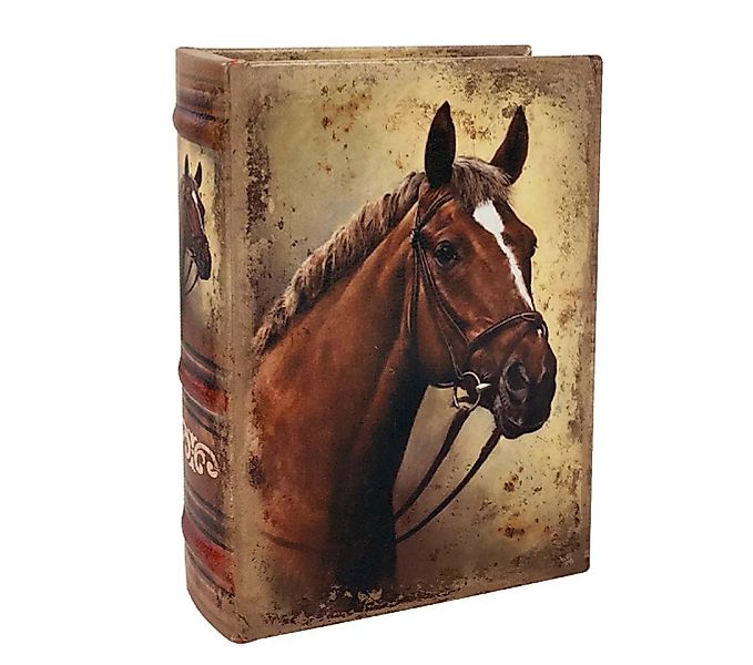 Hohles Buch mit Geheimfach Pferd Buchversteck Antik-Stil 20cm günstig online kaufen