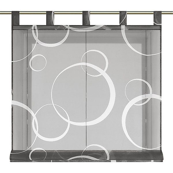 Joyswahl Raffrollo, mit Schlaufen, Raffgardinen Schlaufenrollo mit Strichen günstig online kaufen