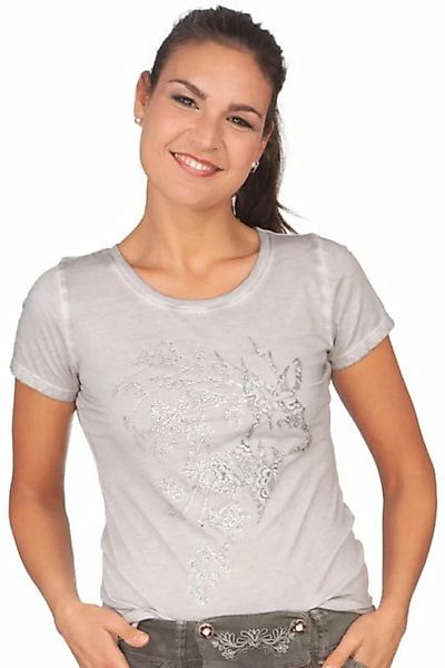 MarJo Trachtenshirt Trachtenshirt Damen - LIZZY - hellgrau, schnee günstig online kaufen