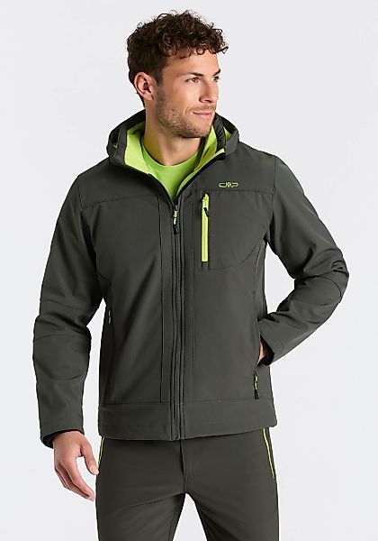 CMP Softshelljacke mit Kapuze Wasserabweisend & Winddicht & Atmungsaktiv, Ü günstig online kaufen