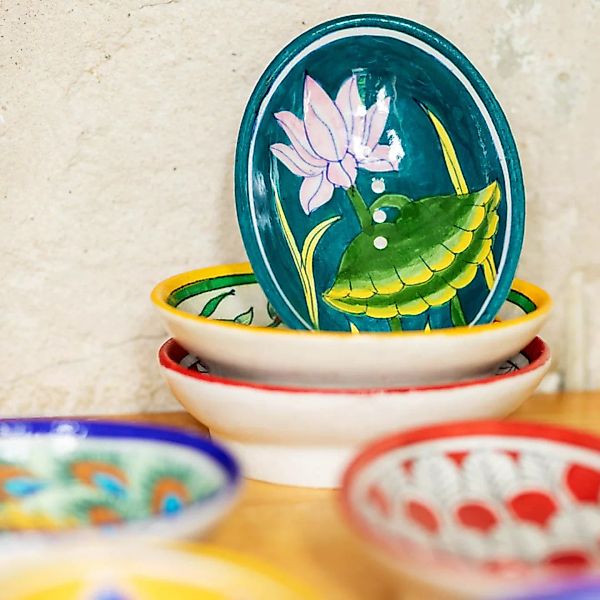 Blue Pottery Seifenschale Von Hand Geformt Und Bemalt günstig online kaufen