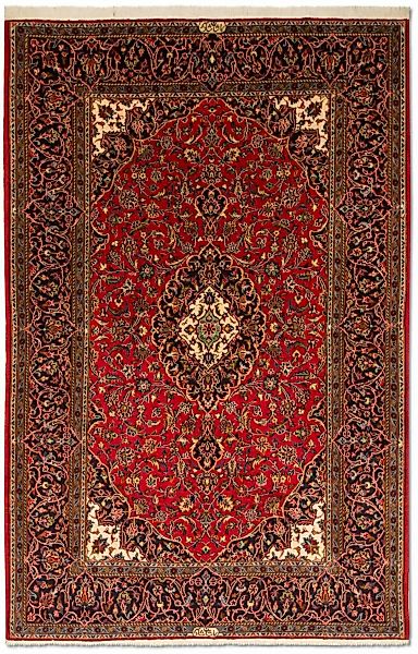 morgenland Teppich »Keshan Teppich handgeknüpft rot«, rechteckig günstig online kaufen