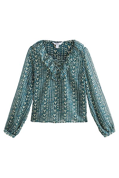 Next Rüschenbluse Transparente Schluppenbluse mit Rüschen günstig online kaufen