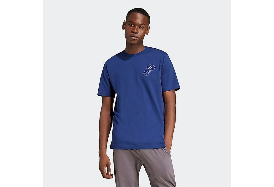 adidas Sportswear T-Shirt LOUNGE VERBIAGE CIRCLE GRAPHIC lockere Passform, günstig online kaufen
