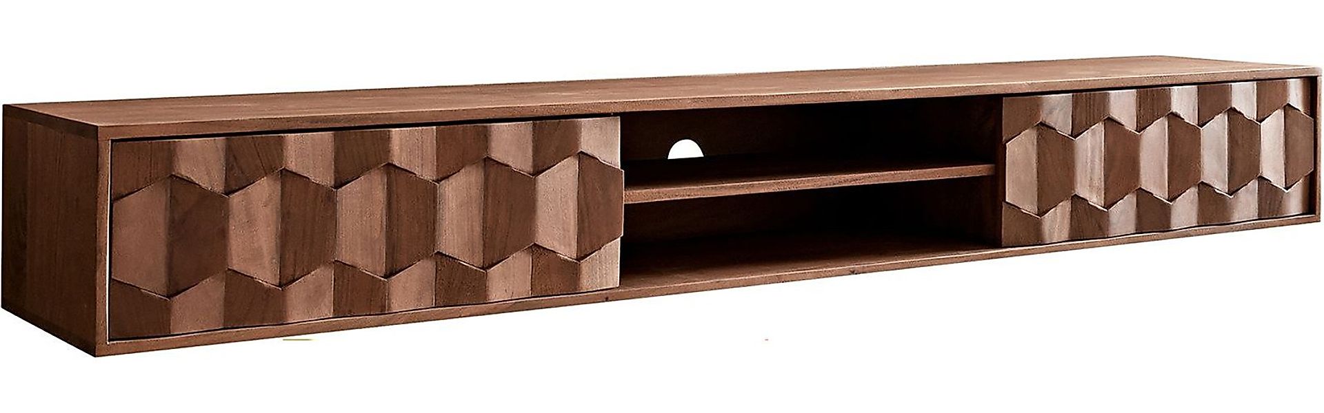 DELIFE Lowboard Fevo, Akazie Braun 200 günstig online kaufen