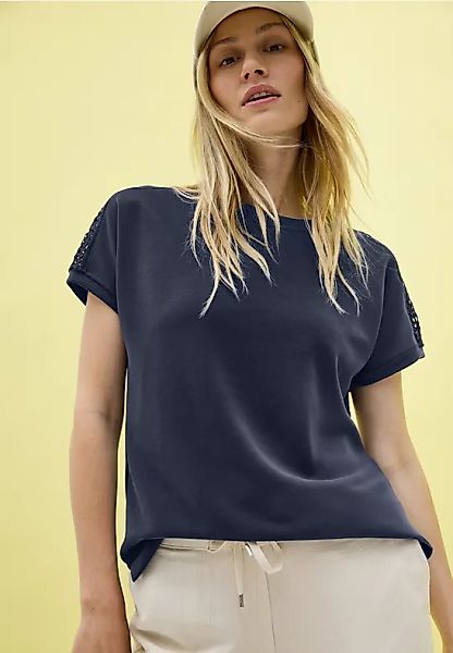 Cecil T-Shirt mit Mesh-Spitze günstig online kaufen