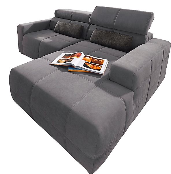 DOMO collection Ecksofa »Brandon, inkl. Kopfteilverstellung, B/T/H: 214/100 günstig online kaufen