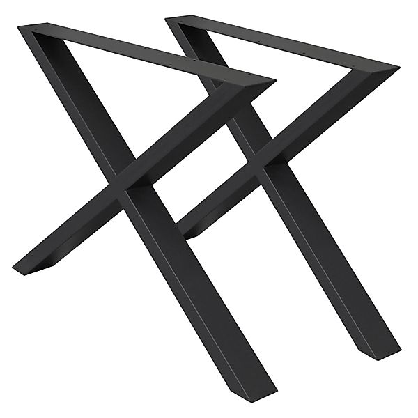 ECD Germany Tischbein 2x Tischbeine X-Design günstig online kaufen