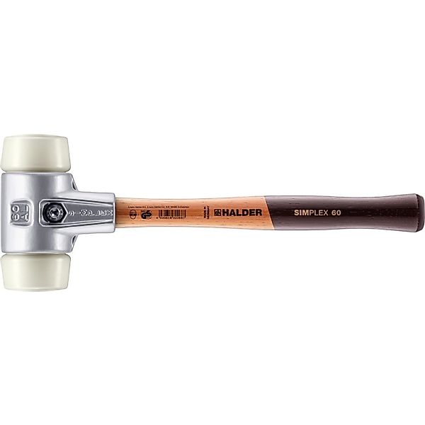 Halder Simplex Schonhammer Ø 60 mm Nylon mit Aluminiumgehäuse günstig online kaufen