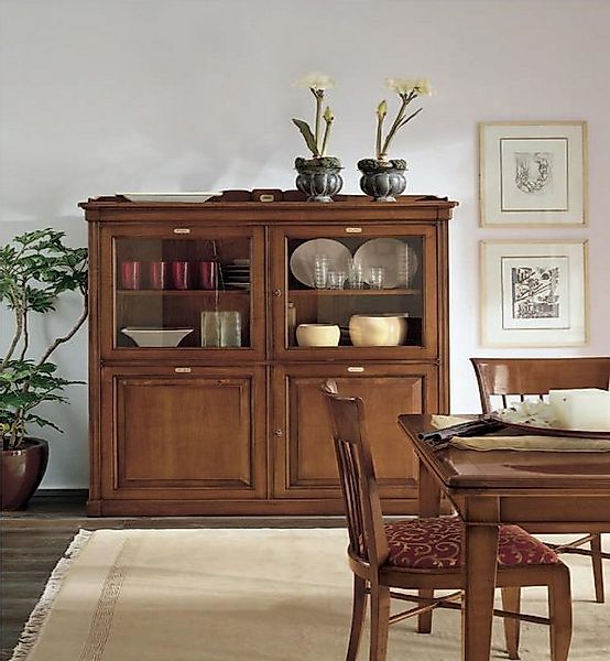 JVmoebel Vitrine Wohnzimmer Anrichte Glas Schrank Vitrine Esszimmer Anricht günstig online kaufen