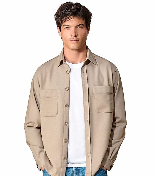 CASAMODA Langarmhemd "CASAMODA Hemdjacke uni" günstig online kaufen