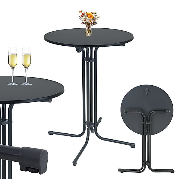 TRUTZHOLM Stehtisch klappbar Ø 80 cm günstig online kaufen