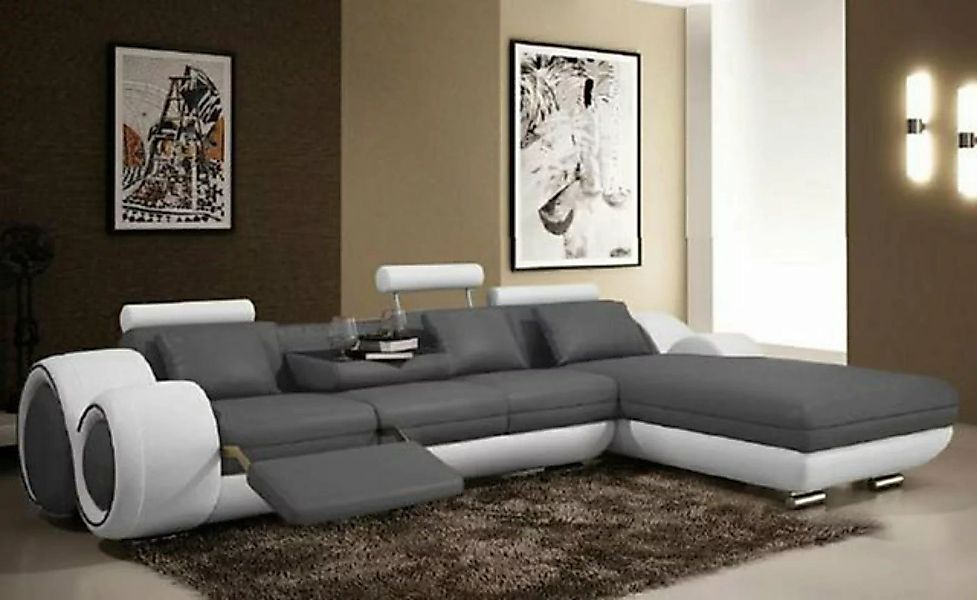 JVmoebel Ecksofa Modernes Ledersofa Ecksofa Wohnzimmer Couch Polster Sofa, günstig online kaufen