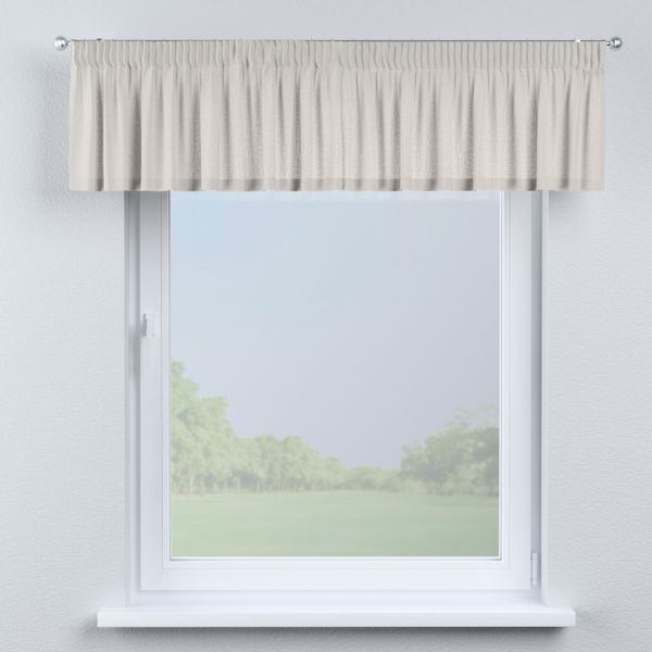 Kurzgardine mit Kräuselband, grau-beige, 130 x 40 cm, Leinen (159-15) günstig online kaufen