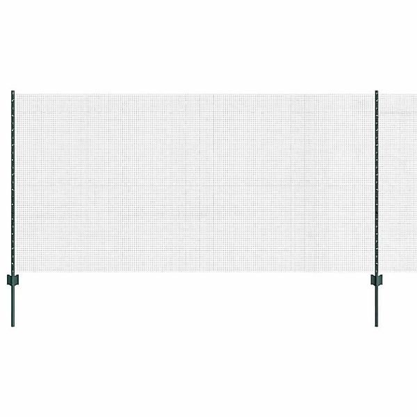 vidaXL Zaun mit Pfosten Grün 1,2 x 25 m Stahl und PVC 3336483 günstig online kaufen