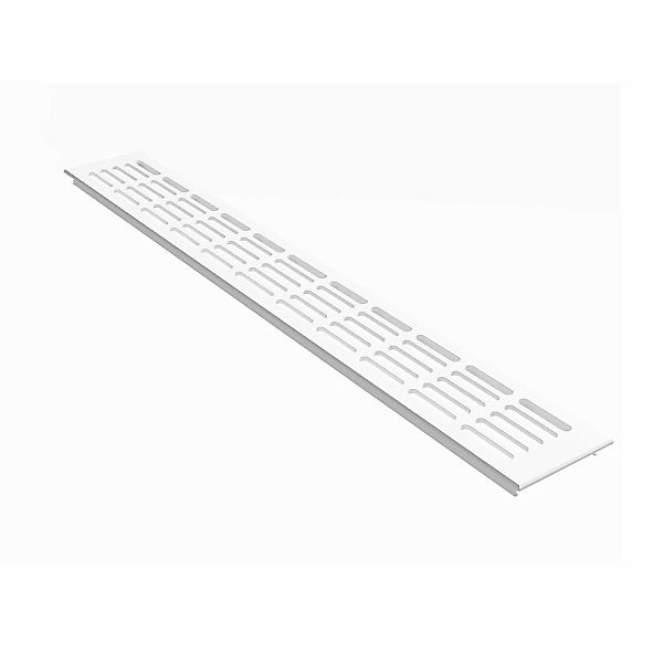 MS Beschläge Stegblech Gitter 80 x 800 mm Weiß RAL 9016 günstig online kaufen