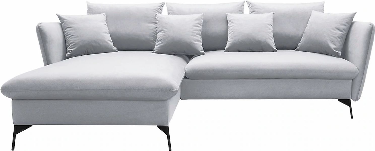OTTO home Ecksofa "LIVORNO,258 cm, L-Form," Schlaffunktion u. Bettkasten (1 günstig online kaufen