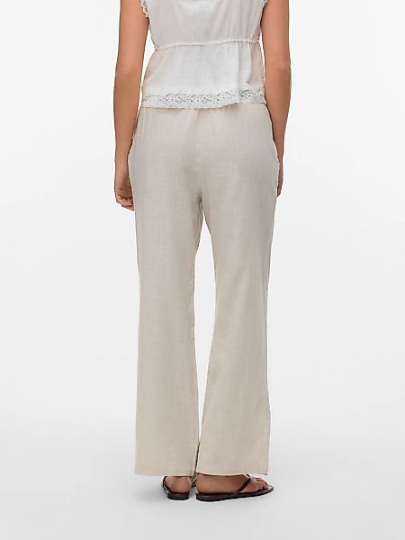 Vero Moda Schlupfhose "VMCAIA MW WIDE PANT WVN NOOS", Sommerhose, mit Leine günstig online kaufen